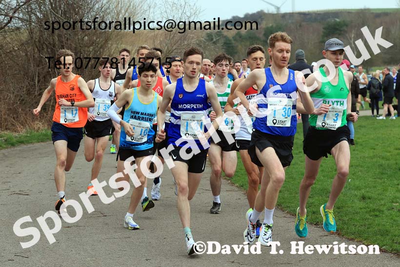 Senior and Veteran Men in the 2024 NECAA Road Relays Champs., Hetton Lyons Country Park, Hetton le Hole, County Durham. Photo: David T. Hewitson/Sports for All Pics